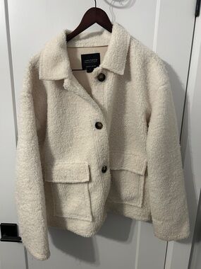 Sanctuary Plush Teddy Jacket in Cream
